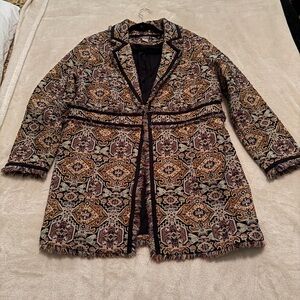 Chico's Multicolor Patterned Blazer